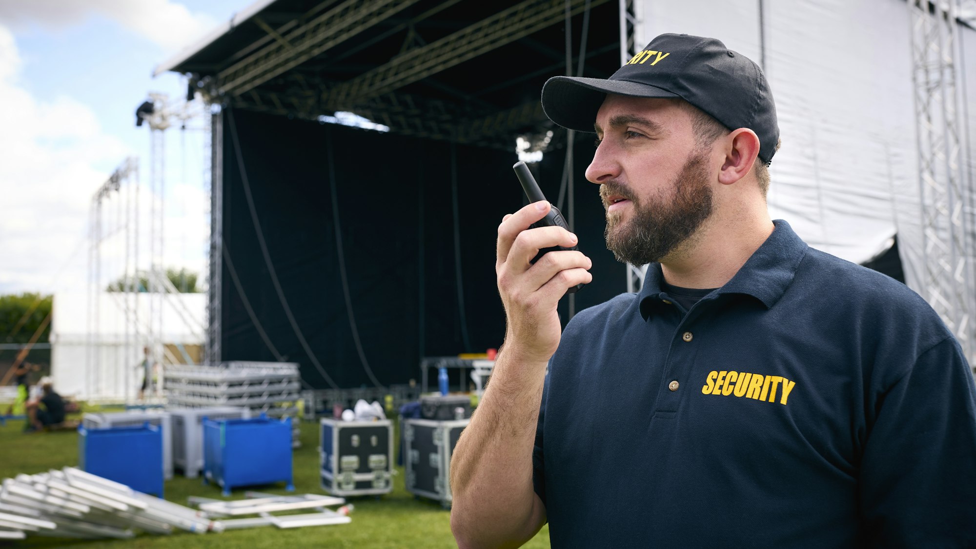 SIA door supervisor at an event