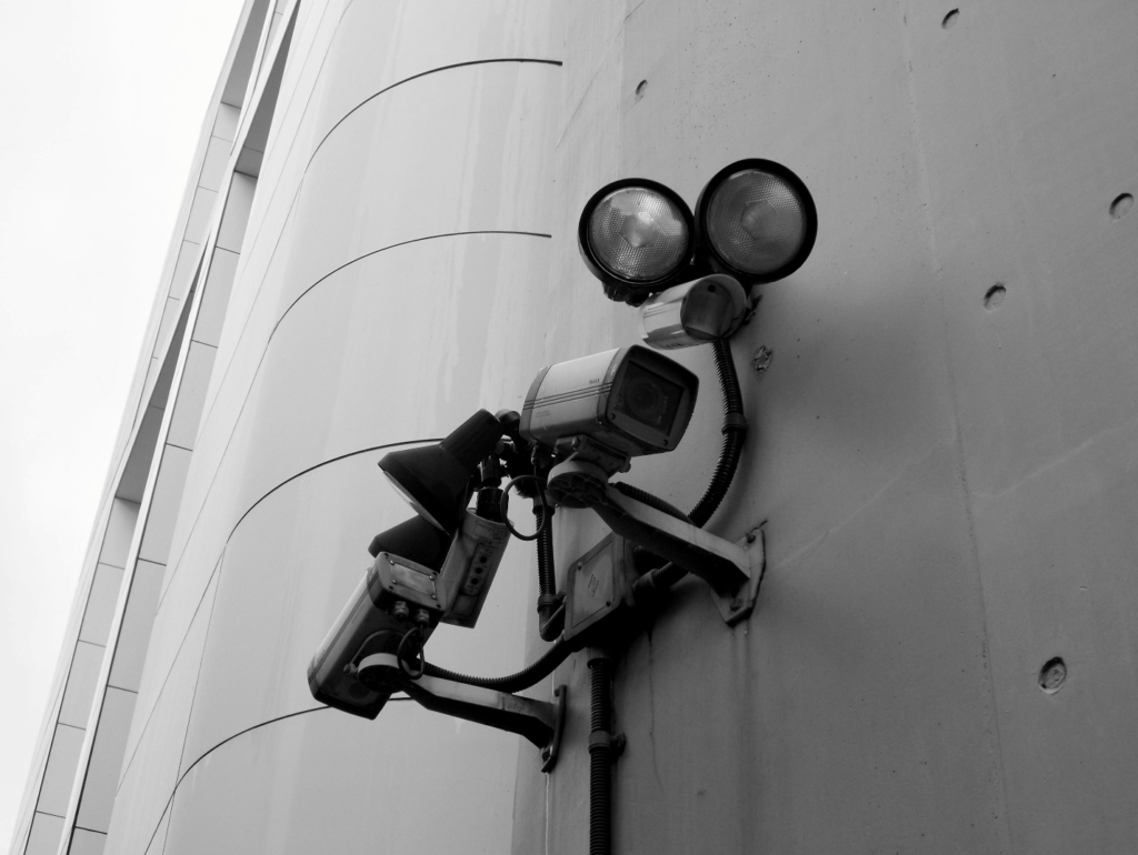CCTV cameras on a wall