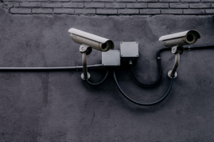 a CCTV camera for surveillance