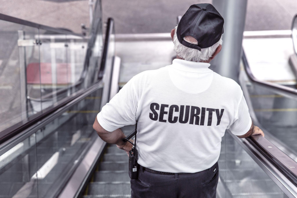 A single guard on a large retail floor can't watch every aisle at once.