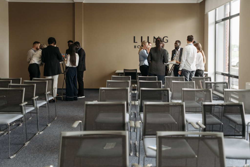 Corporate guests networking